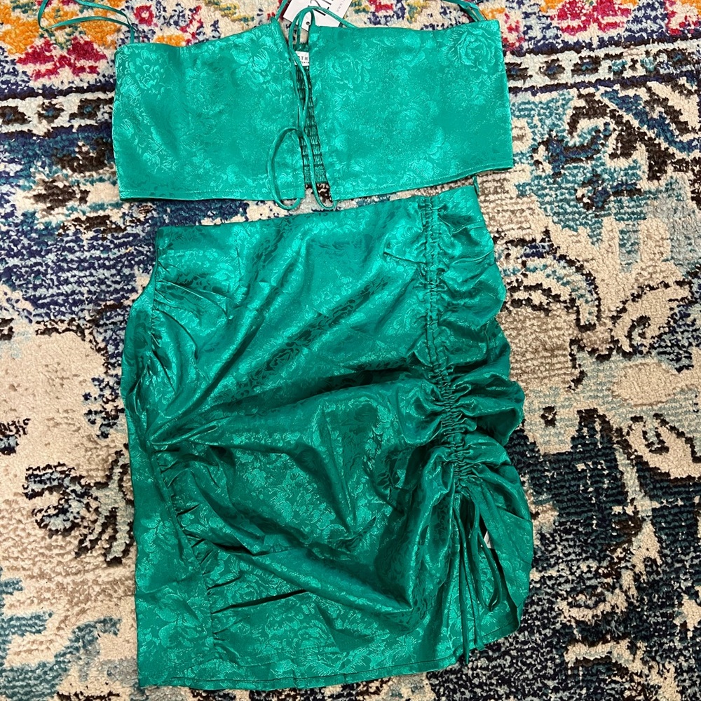 Skirt set with Japanese pattern